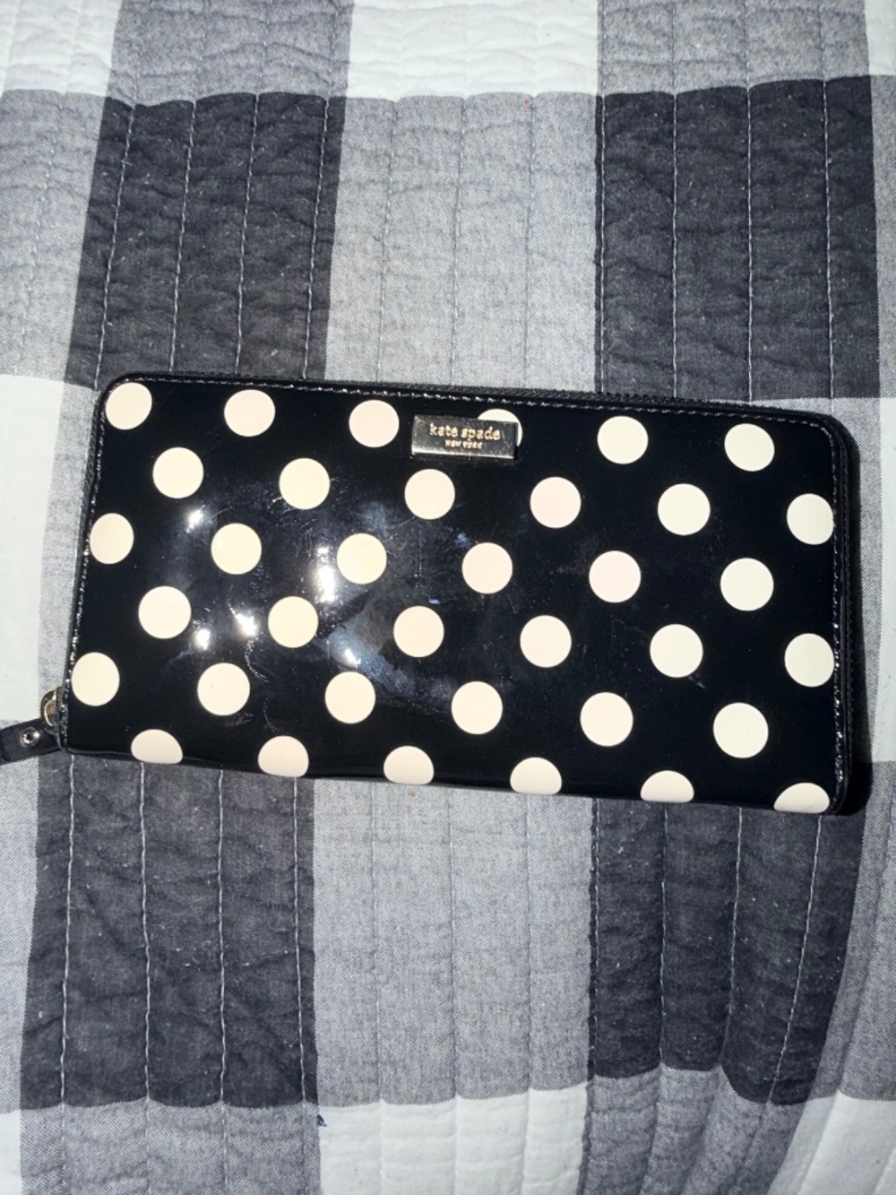 Kate Spade polka dot wallet